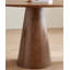 Nut-brown Round Solid Wood Dining table-290919742