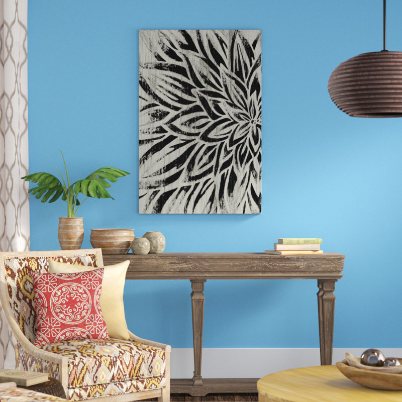Barnwood Bloom I - Painting Print, Black Floater Framed, 122cm H x 81cm W
