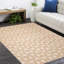 Elle Geometric Area Rug in Ivory-1103242951