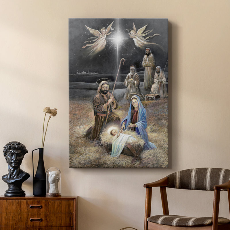 Bethlehem Night -Custom Wrapped Gallery Cavas, 60" H x 40" W