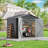 Storage Shed Large Garden Storage Organizer Weatherproof Outdoor Metal Shed for Backyard Garden Patio Lawn Storage with Lockable Door-111492517