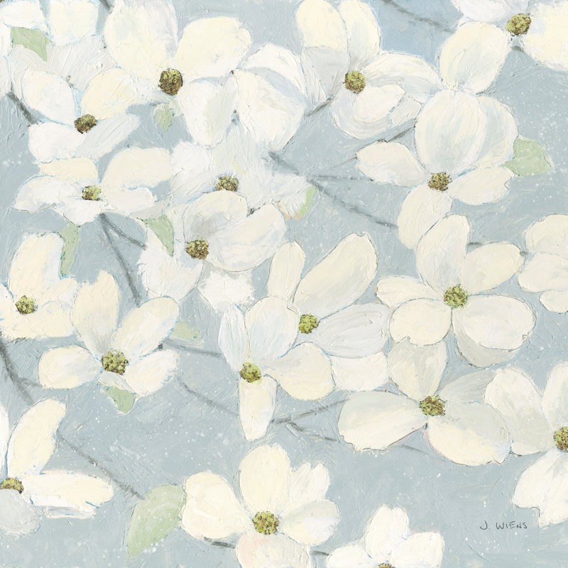 Spring Dogwoods Blue by James Wiens - Wrapped Canvas Print, 122cm H x 122cm W