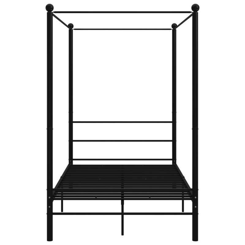 Azeezah Metal Bed, 140 x 200 cm, Black