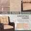 Chaise de patio pivotante avec coussins Talla