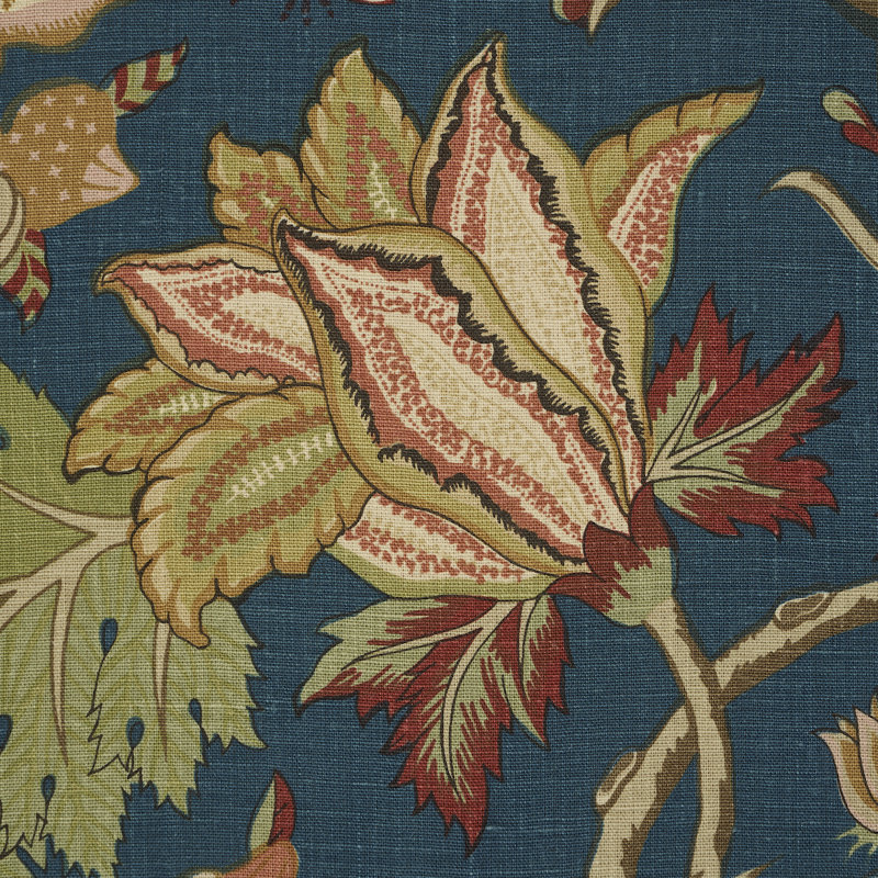 Darsy Tree Of Life Fabric, Peacock