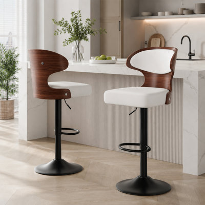 Tabouret tournant à hauteur réglable Bentwood