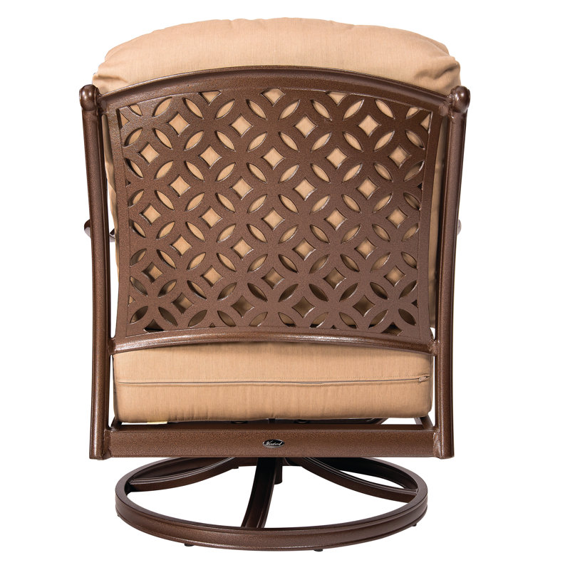 Fauteuil à bascule pivotant Casa, Brun châtaigne, Sésame