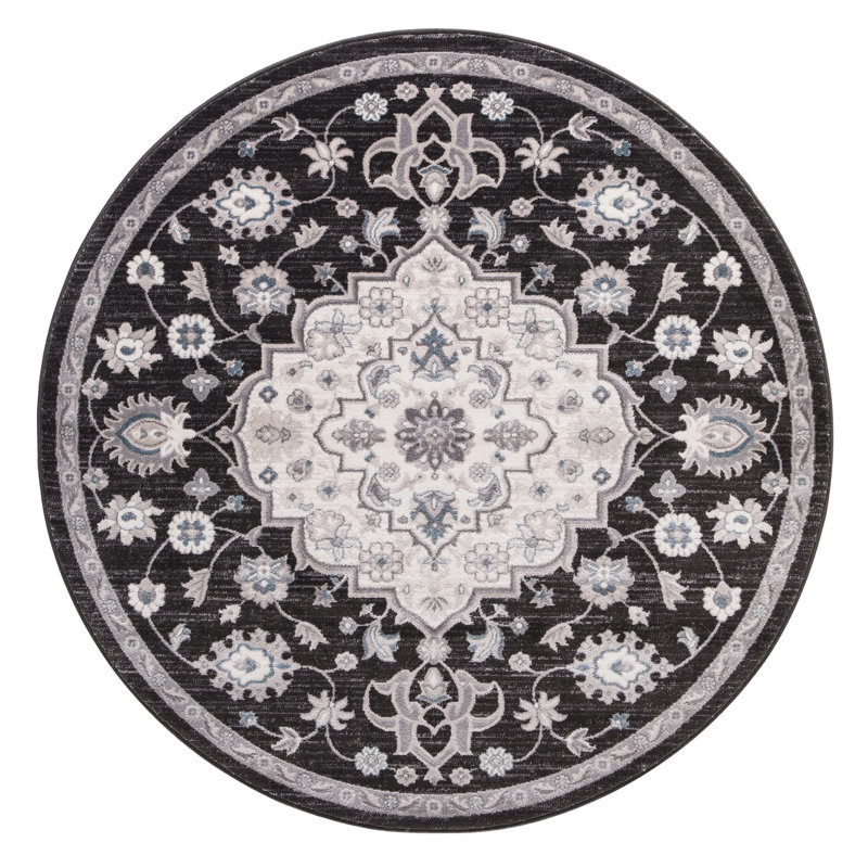 Oriental Indoor Rug, Round 5'