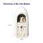 Toilette allongée une pièce à hauteur confort Eridanus (siège inclus)-108368023