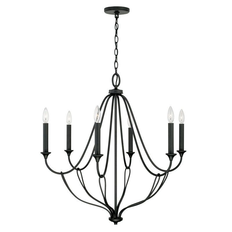 6 - Light Dimmable Classic / Traditional Chandelier