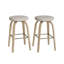 Ensemble de 2 tabourets de bar pivotants de style Mid-Century moderne-2123975838