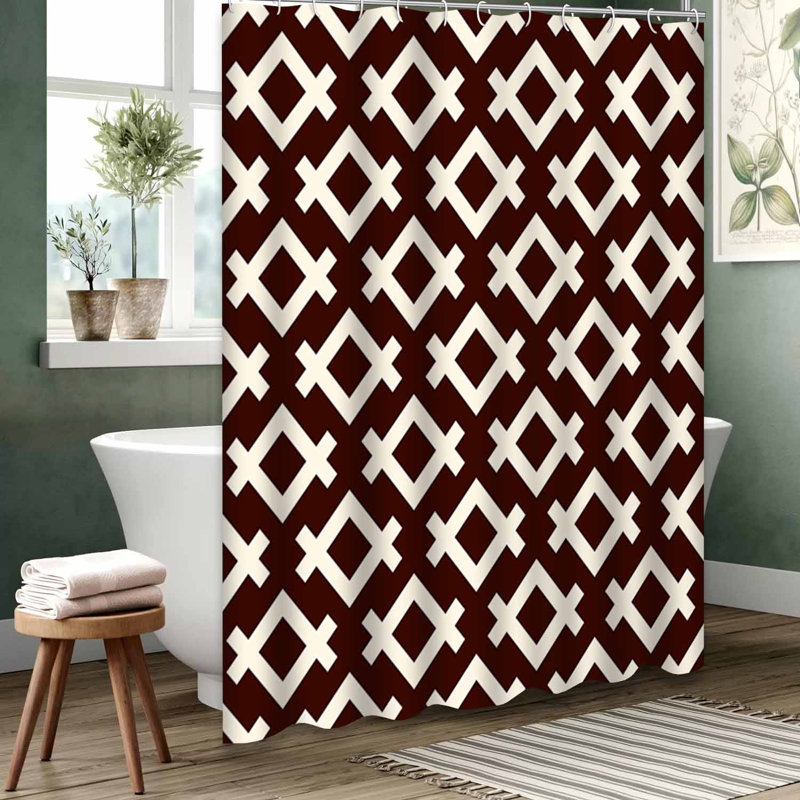 Rideau de douche blanc imperméable, rideaux de douche pour la salle de bain avec 12 crochets, 72" L x 72" W