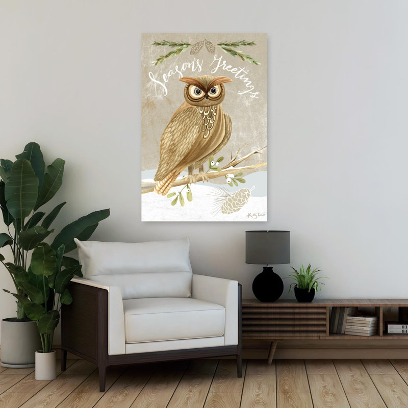 Hibou de Noël Woodland, H 36 po x l 24 po
