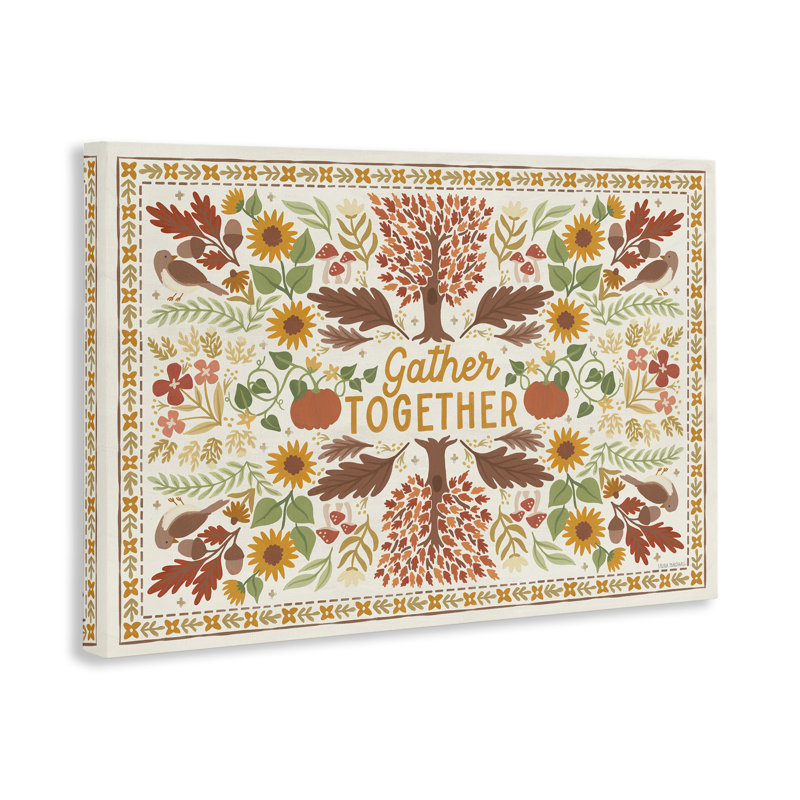 Art mural "Gather Together" par Laura Marshall, H 30 po x l 30 po