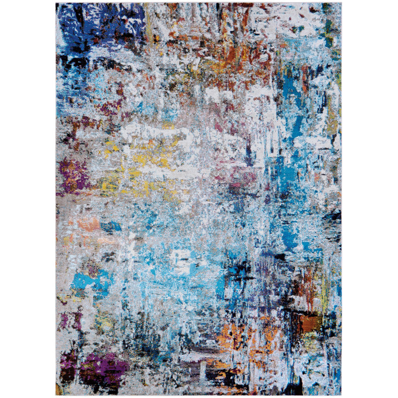 Atanase Abstract Indoor Rug, Rectangle 5'3" x 7'6"