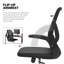 Ensemble de bureau et chaise avec roulettes et chaises rotatives