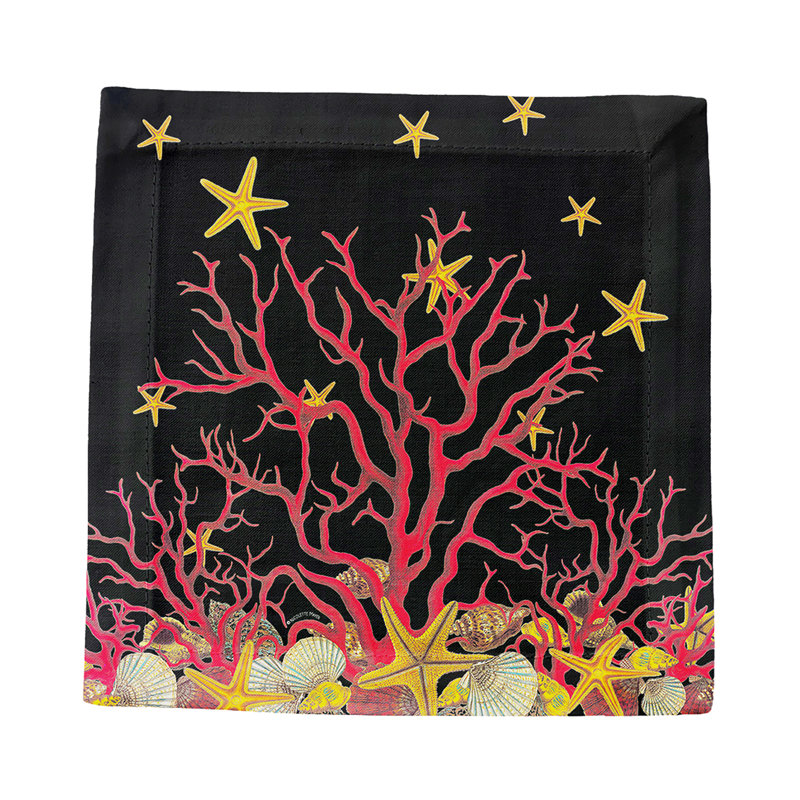 Square Napkins, Black