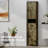 Tall Bathroom Storage Cabinet With 2 Barn Doors And 1 Drawer-964847070