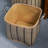 SOL HOME Isidore Square Palm Leaf Woven Wicker Storage Basket with Handles