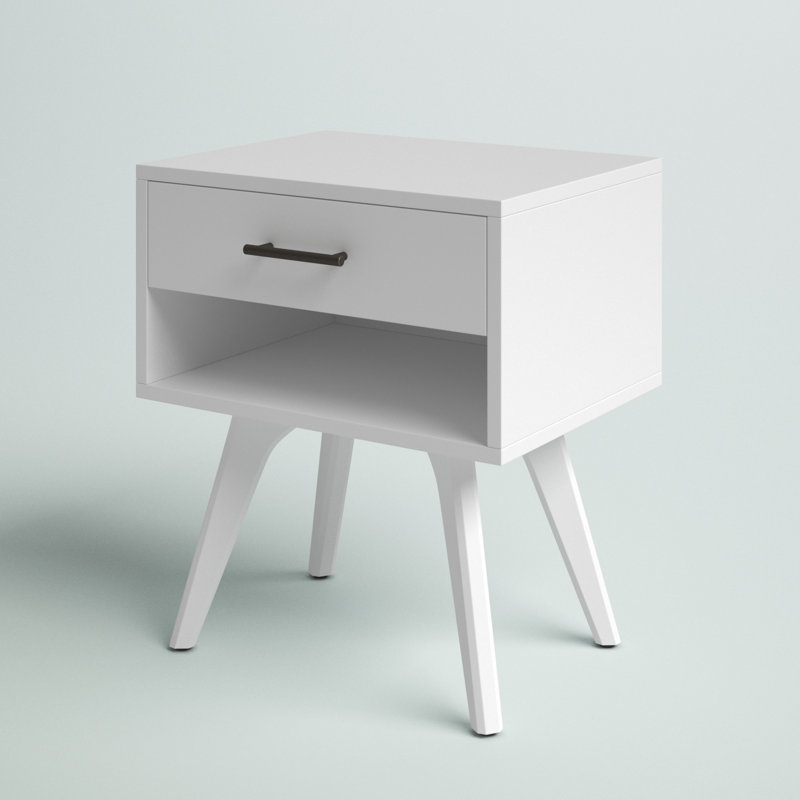 Chandrima 19.62'' W Nightstand, White