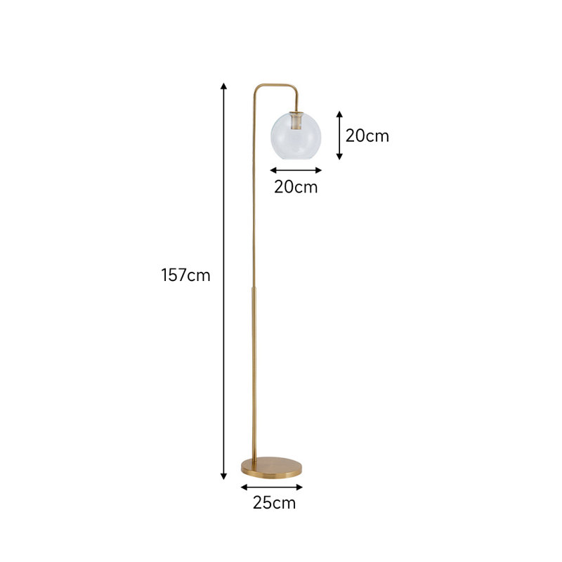 Morocco 157cm Gold Floor Lamp