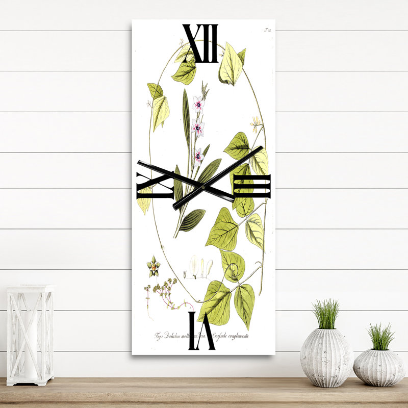 Vintage Botanicals XXI - Horloge murale traditionnelle, Petit
