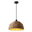 Lustre japonais en rotin de style Wabi-Sabi