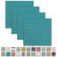 Serviettes de table 100% coton à imprimé multicolore-1948621616