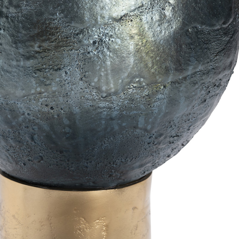 32.25" Metal Table Lamp With White Shade