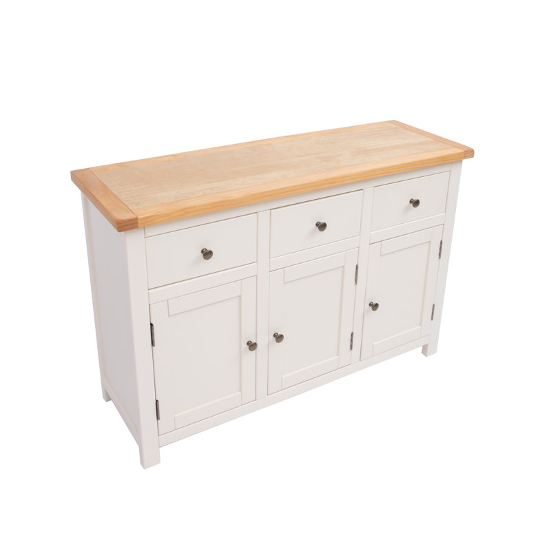 Natividad 120cm Sideboard, Off White/Antique Brass