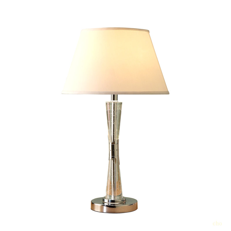 Lampe de table moderne à finition chromée 1pc