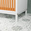 Armoire de rangement pour salle de bain avec façade en bambou et panier à linge