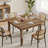 Square Wood Dining Table for 4-1976310087