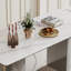 Madigan Faux Marble Top Metal Base Dining Table-98876884