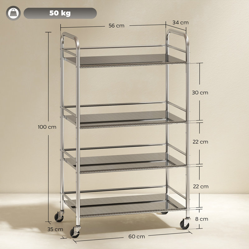 100cm H x 60cm W Cart with Wheels