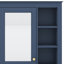 Armoire à pharmacie murale avec miroir, 6 tablettes ouvertes-1082555937