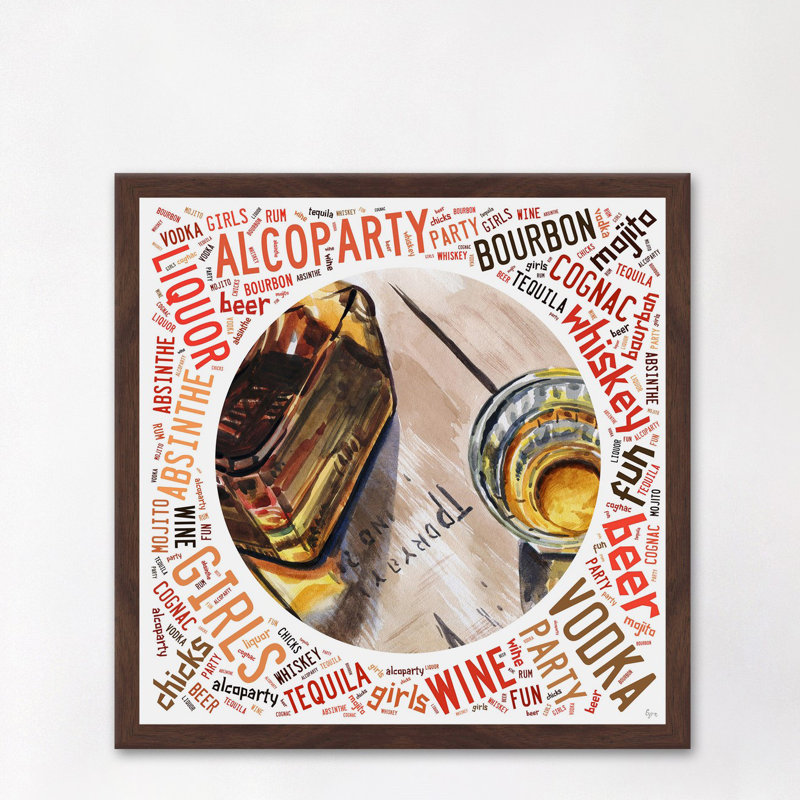 « bourbon night », reproduction d’art encadrée, H 12 po x l 12 po x P 1,5 po
