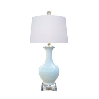 LAMPE Vase en porcelaine blanche