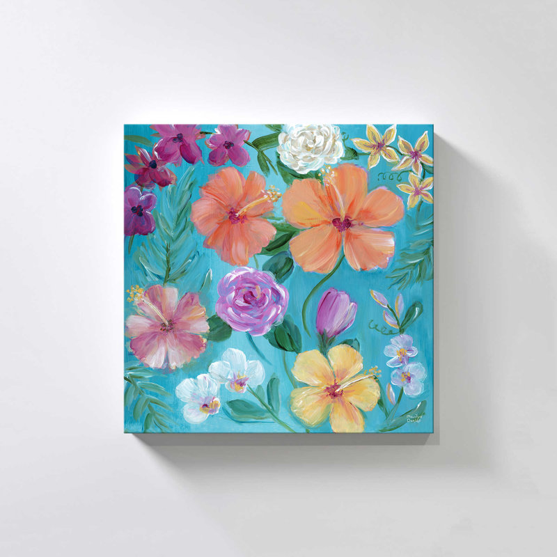 "Tropical Medley I" by Marilyn Dunlap Print on Canvas, 18" H x 18" W x 1" D