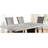 Attractive Elegant White Genuine Marble Table Top 1pc Dining Table Sturdy Design Solidwood Base Dining Room Table