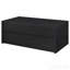 Table basse à plateau relevable noir avec deux tiroirs