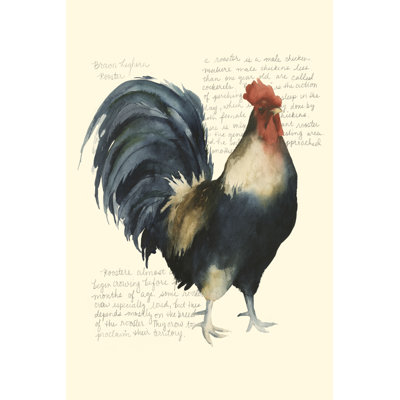 Rooster's Crow I by Grace Popp - Wrapped Canvas Art Prints