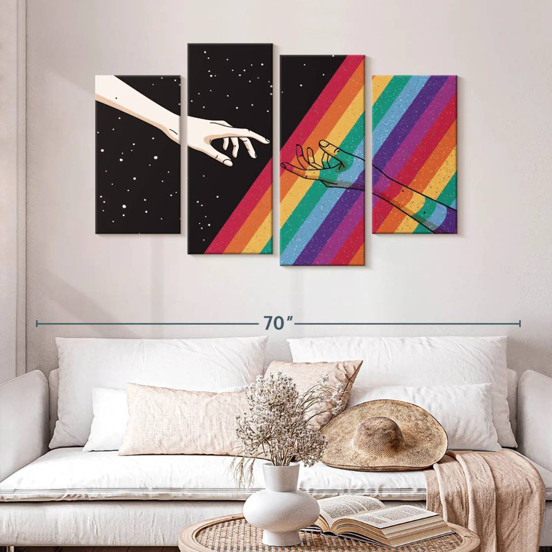 Hiltrud Pride Hands, 32" H x 52" W