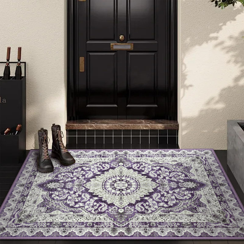 Fillender Washable Soft Vintage Rug Fashion Floral Rug For Living Room Dorm Decor, Rectangle 2' x 3'