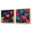 Bourrache - Ensemble de 2 collages botaniques carrés-101845603-101845601