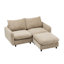 69 po Canapé modulaire en L 3 pièces avec canapé et repose-pieds 3 pièces NOMAD-128896196