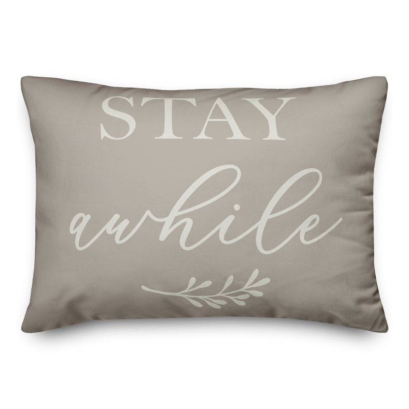 Housse de coussin rectangulaire d’extérieur stay some, Gris
