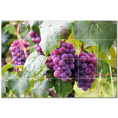 Murale en céramique satinée 6 "x 6" Wine Photo