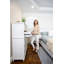 Commode 7 tiroirs Point Breeze - blanc frais avec finition glacis gris doux