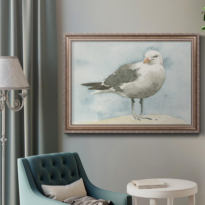 «Simple Seagull I», reproduction d'art sur toile, H 18 po x l 27 po x P 2,5 po